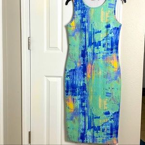 Apt. 9 Watercolor MIDI Dress size 6